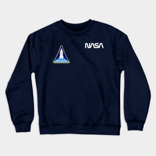 Officially approved merchandise - Vintage NASA logo & space shuttle mission patch Crewneck Sweatshirt